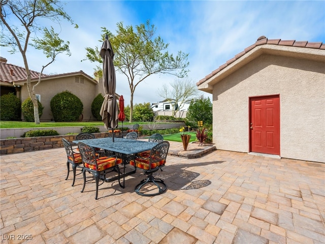 view of patio / terrace with outdoor dining space