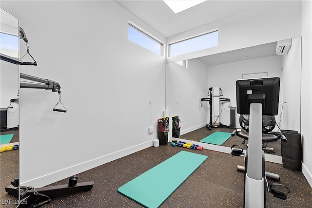 11 Cloud Chaser Blvd, Henderson, NV 89012 - workout area featuring baseboards and an AC wall unit