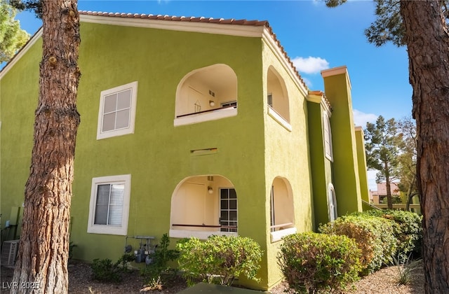 view of property exterior featuring stucco siding