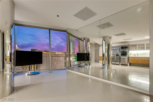 interior space with built in appliances