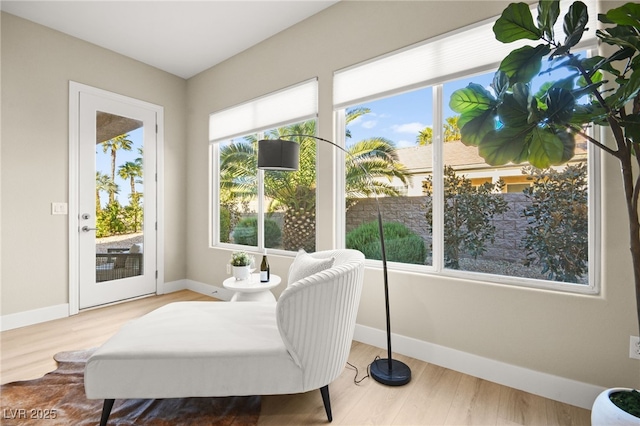 view of sunroom