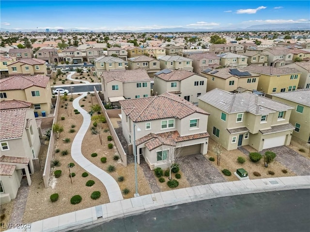 bird's eye view featuring a residential view