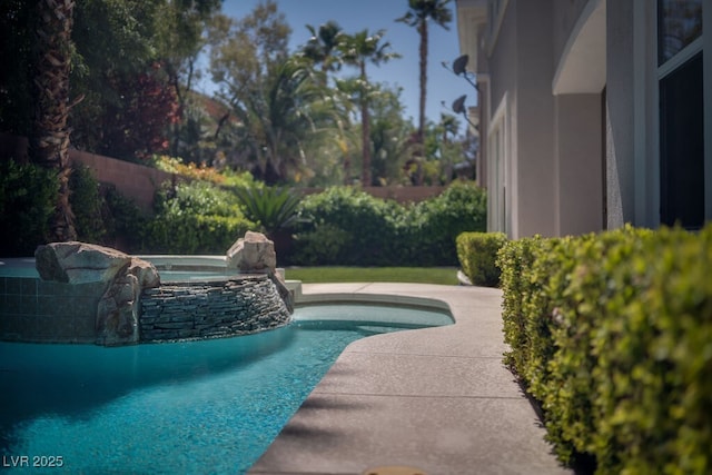 pool featuring fence