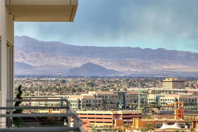 property view of mountains with a city view