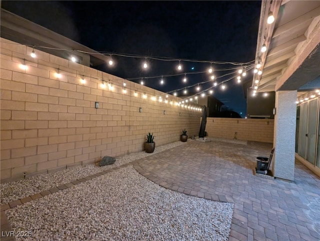 view of patio / terrace with a fenced backyard