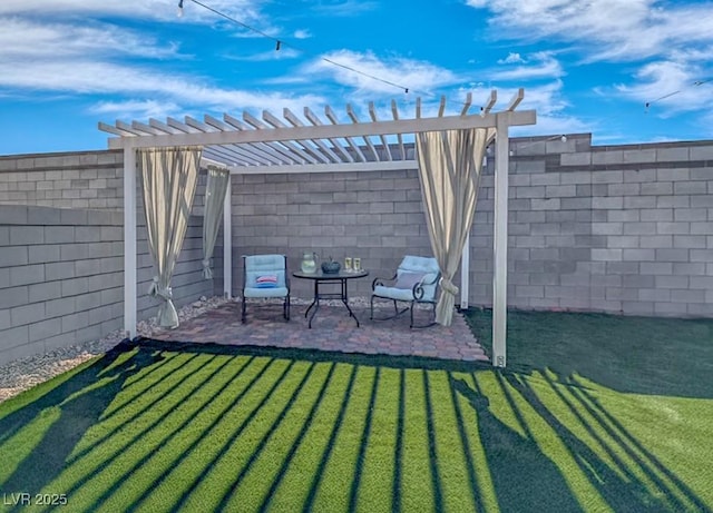 10009 Locking Biner Ave, Las Vegas, NV 89166 - view of yard with a patio area and a pergola