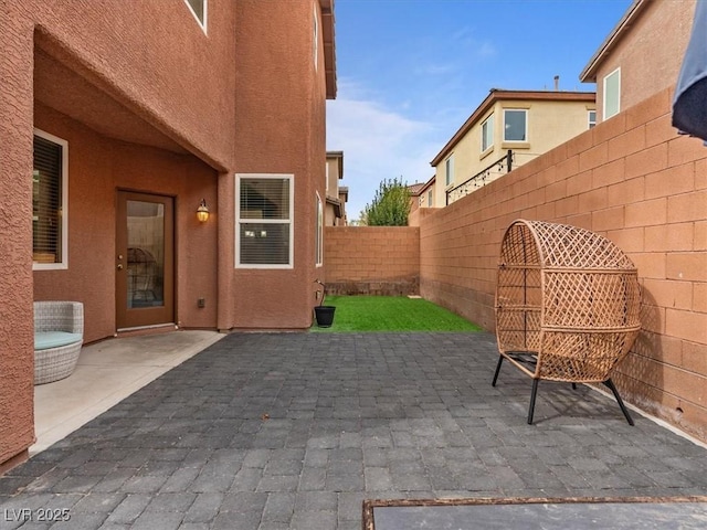 view of patio / terrace featuring a fenced backyard