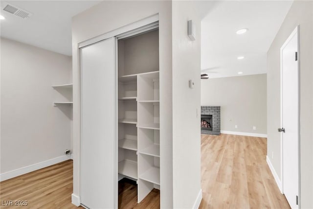 closet with visible vents