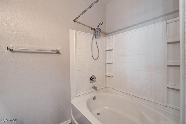 full bathroom featuring shower / bathtub combination