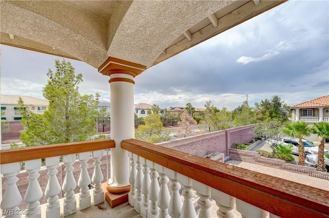 view of balcony