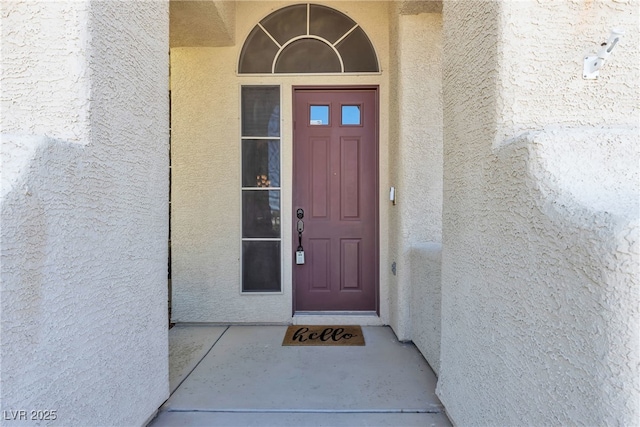 3047 Whispering Crest Dr, Henderson, NV 89052 - property entrance with stucco siding