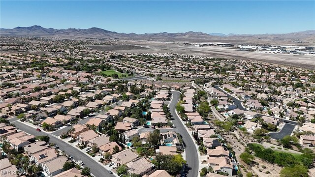 3047 Whispering Crest Dr, Henderson, NV 89052 - aerial view of residential area with a mountainous background