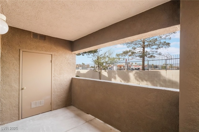 balcony with visible vents