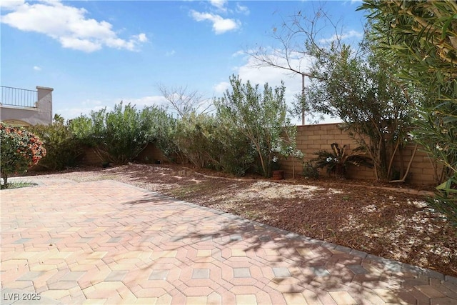 view of patio / terrace with a fenced backyard