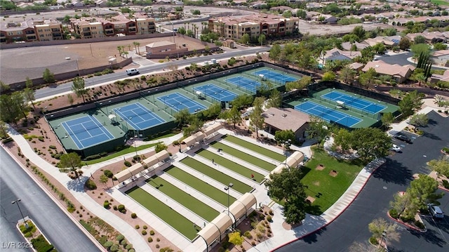 aerial view featuring a residential view