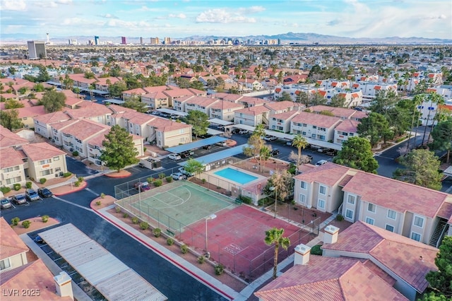 drone / aerial view featuring a residential view