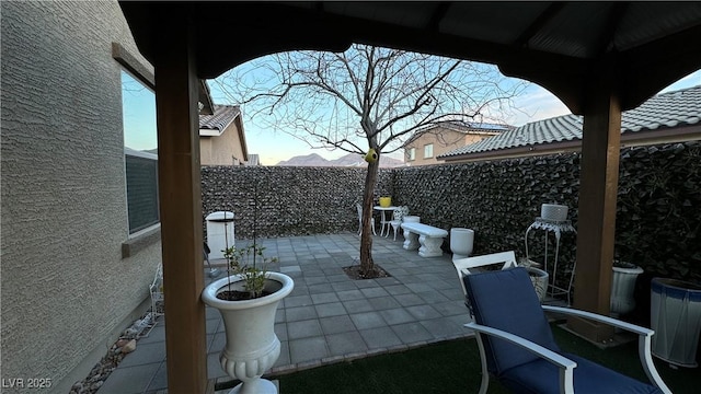 view of patio / terrace featuring a fenced backyard