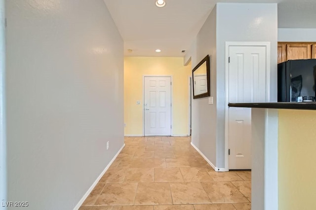 7567 Wingspread St, North Las Vegas, NV 89084 - corridor featuring baseboards and recessed lighting