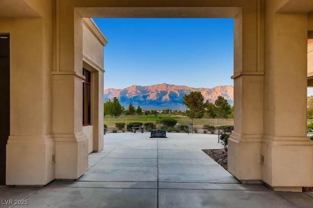 7567 Wingspread St, North Las Vegas, NV 89084 - view of patio / terrace featuring a mountain view