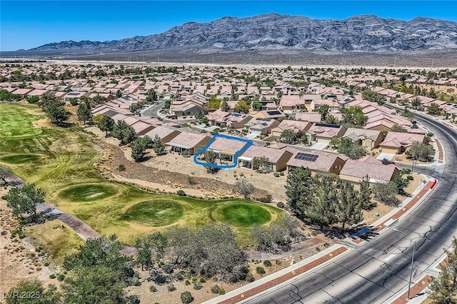 7567 Wingspread St, North Las Vegas, NV 89084 - aerial view of residential area featuring a mountain backdrop