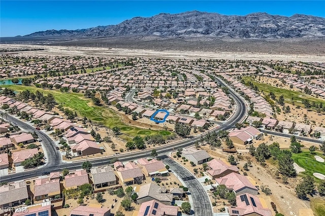 7567 Wingspread St, North Las Vegas, NV 89084 - view of property location featuring nearby suburban area, mountains, and a local golf course