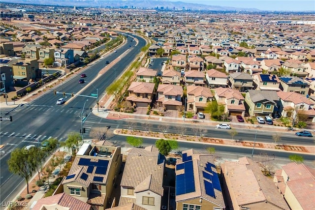 bird's eye view with a residential view