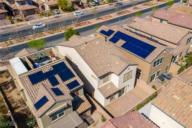 bird's eye view featuring a residential view