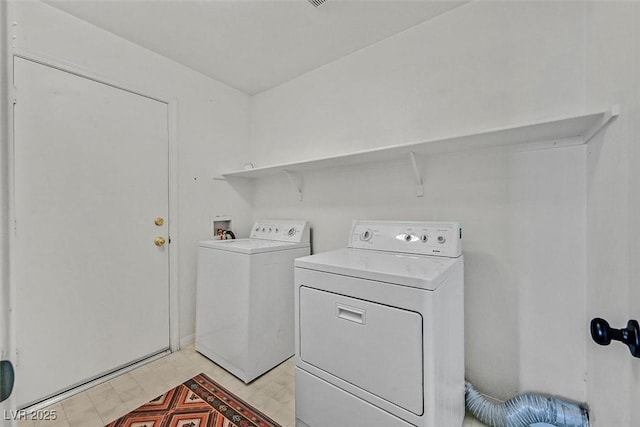 laundry room with laundry area and washer and clothes dryer