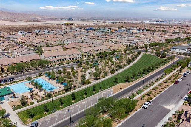 aerial view featuring a residential view