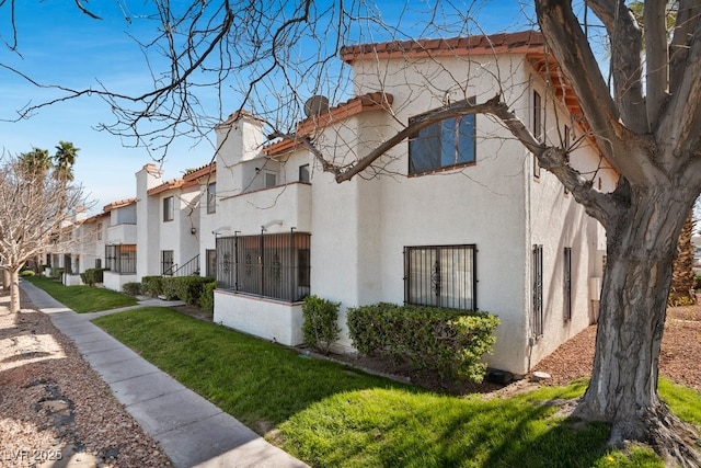 view of property with a residential view