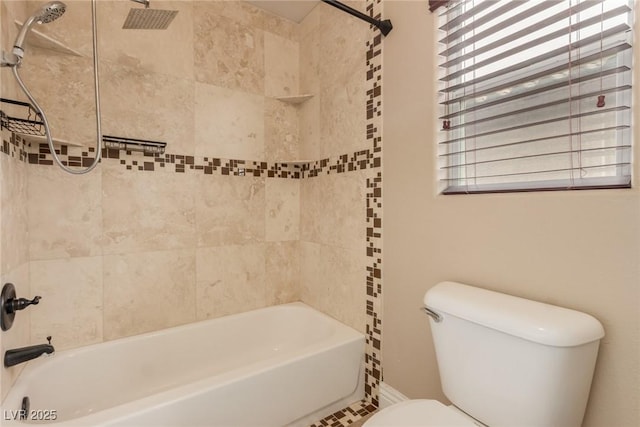 full bath with tub / shower combination and toilet