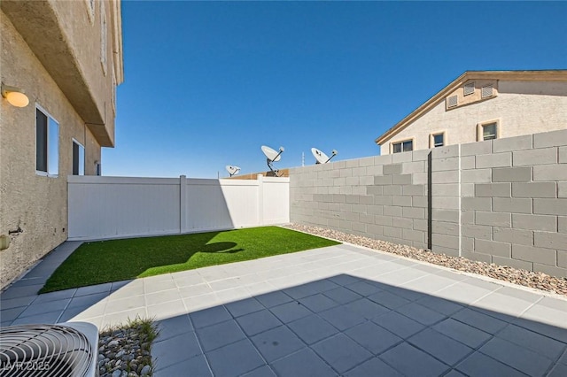 view of patio / terrace with a fenced backyard