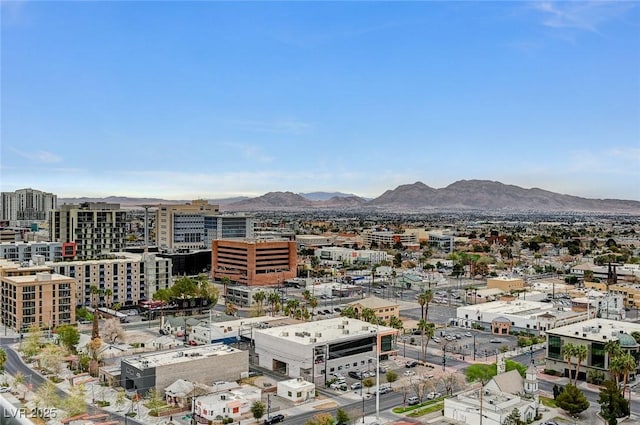 view of city with a mountain view