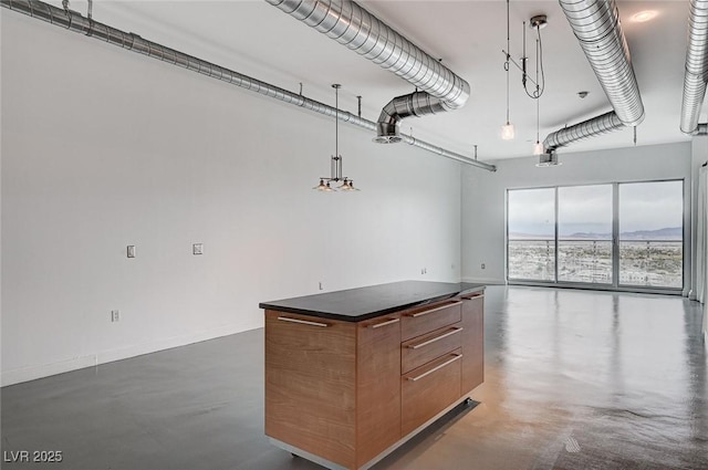 garage with baseboards