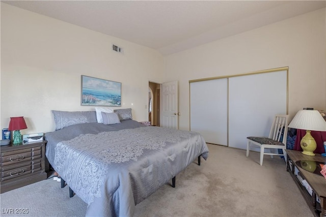 1892 Maricopa Dr, Laughlin, NV 89029 - bedroom with a closet, visible vents, and carpet flooring