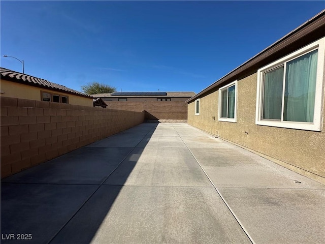 view of patio / terrace featuring a fenced backyard