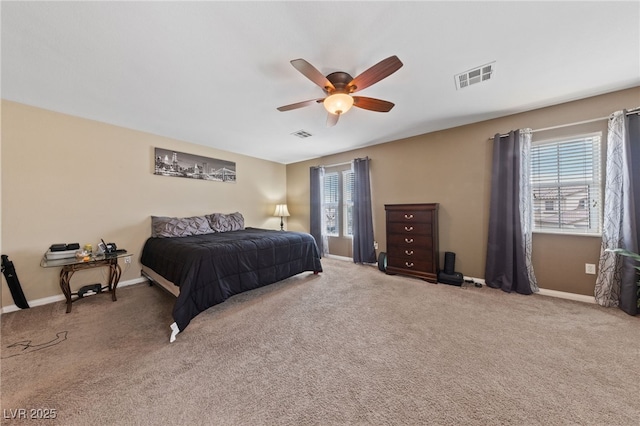 6030 Hidden Summit St, North Las Vegas, NV 89031 - bedroom with carpet and a ceiling fan