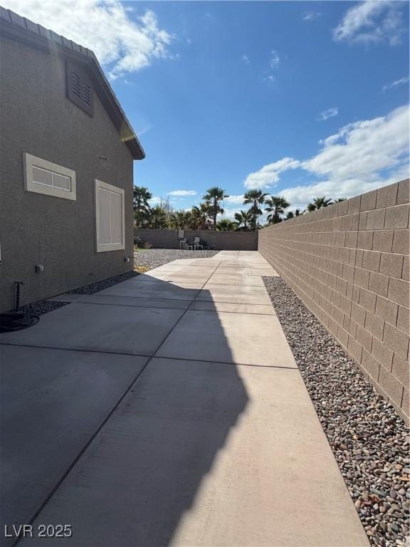 view of patio / terrace with a fenced backyard