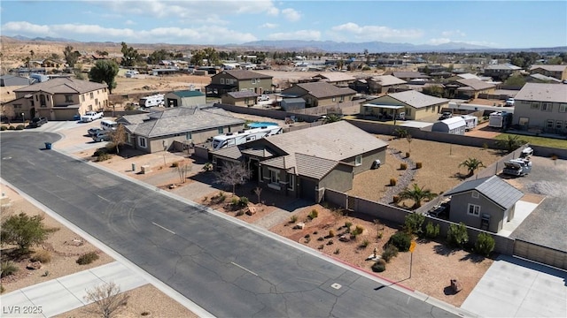 bird's eye view with a residential view