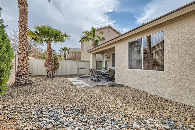 view of yard with a patio area and fence