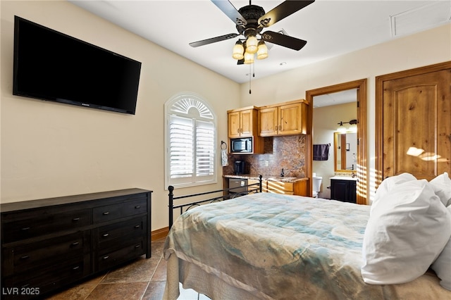 bedroom with baseboards