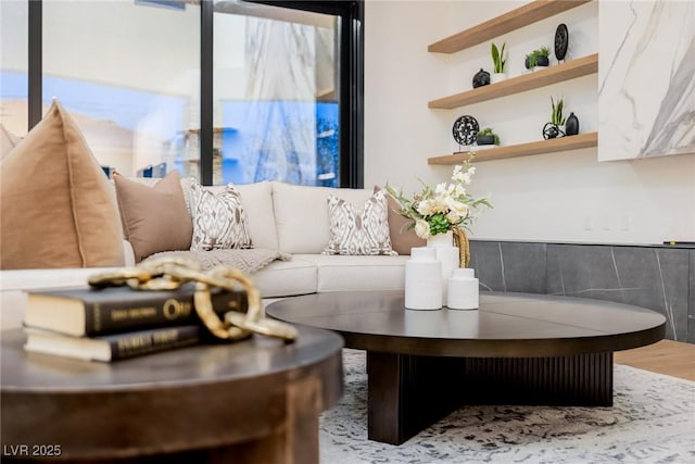 living area with plenty of natural light