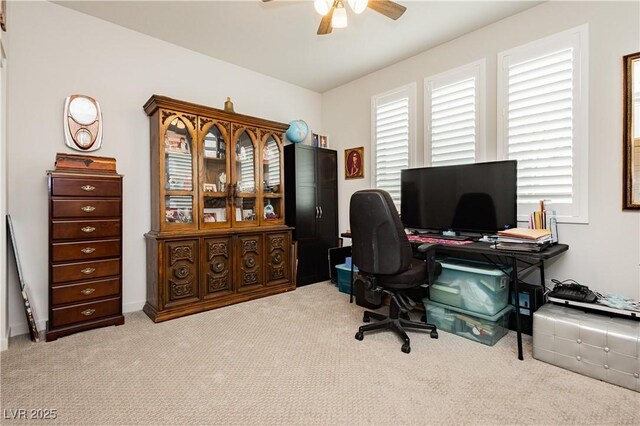 4560 E Cactus Canyon Dr, Pahrump, NV 89061 - carpeted office space featuring ceiling fan