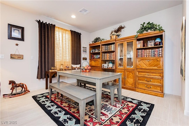 4560 E Cactus Canyon Dr, Pahrump, NV 89061 - dining area with visible vents and recessed lighting