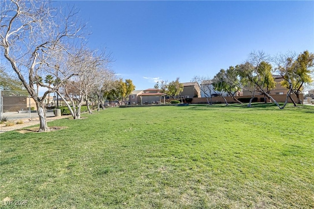 view of yard featuring a gazebo