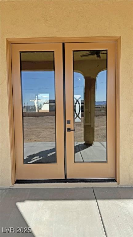 3080 S Prairie Ave, Pahrump, NV 89048 - entryway featuring french doors