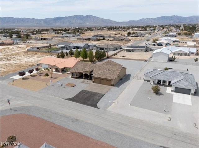 3080 S Prairie Ave, Pahrump, NV 89048 - birds eye view of property featuring a residential view and a mountain view
