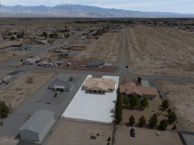 3080 S Prairie Ave, Pahrump, NV 89048 - birds eye view of property featuring a rural view, a desert view, and a mountain view