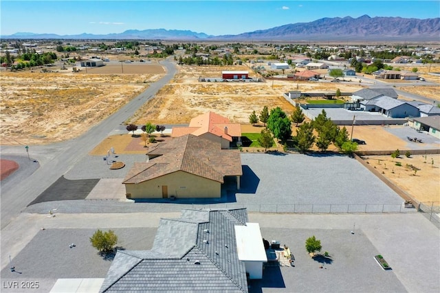 3080 S Prairie Ave, Pahrump, NV 89048 - aerial perspective of suburban area with a mountainous background