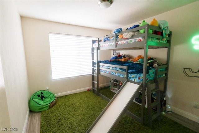 bedroom with baseboards